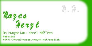 mozes herzl business card